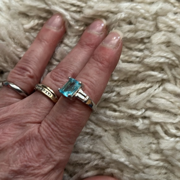 3/$25 Aquamarine Blue Ring - Picture 6 of 8